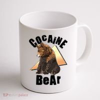 Funny Cocaine Bear Coffee Mug thumb 1
