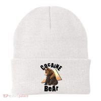 Funny Cocaine Bear Beanie thumb 0
