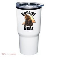 Funny Cocaine Bear Tumbler thumb 0