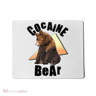 Funny Cocaine Bear Mousepad