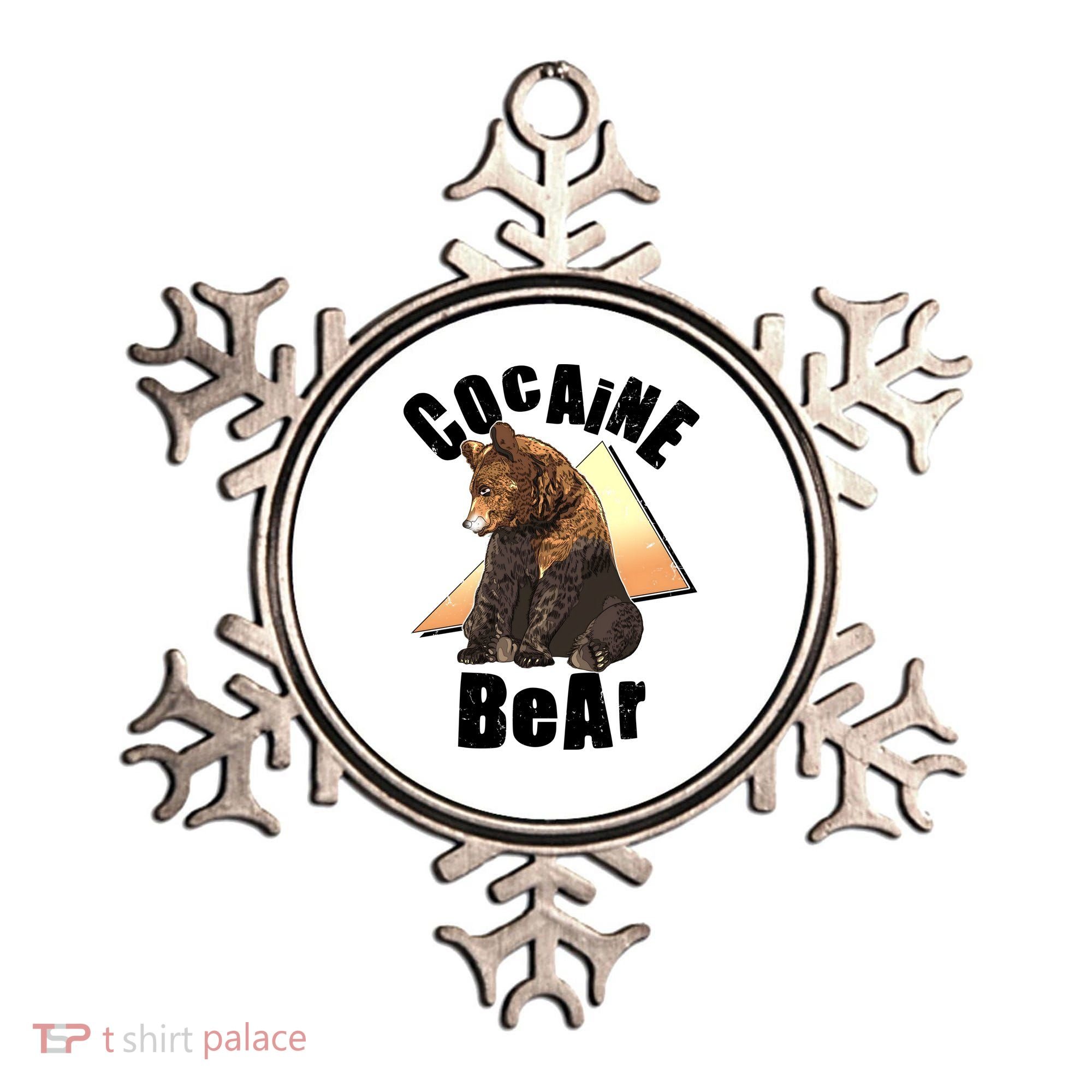 Funny Cocaine Bear Ornament