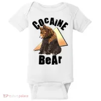 Funny Cocaine Bear Baby Bodysuit thumb 0
