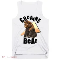 Funny Cocaine Bear Tank Top thumb 0
