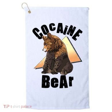 Funny Cocaine Bear Golf Towel