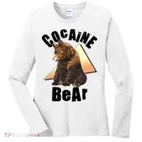 Funny Cocaine Bear Women's Long Sleeve Shirt thumb 0