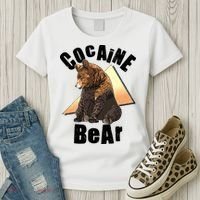 Funny Cocaine Bear Women's T-Shirt thumb 3