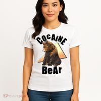 Funny Cocaine Bear Women's T-Shirt thumb 4