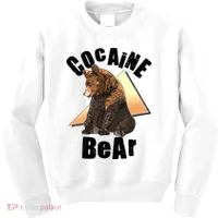 Funny Cocaine Bear Kids Sweatshirt thumb 0
