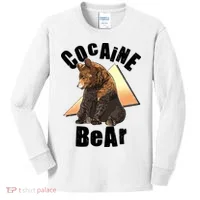 Funny Cocaine Bear Kids Long Sleeve Shirt thumb 0