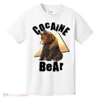 Funny Cocaine Bear Kids T-Shirt thumb 0