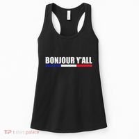 French Culture Bonjour YAll France Roots Women's Tank Top thumb 0