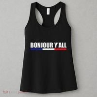 French Culture Bonjour YAll France Roots Women's Tank Top thumb 3
