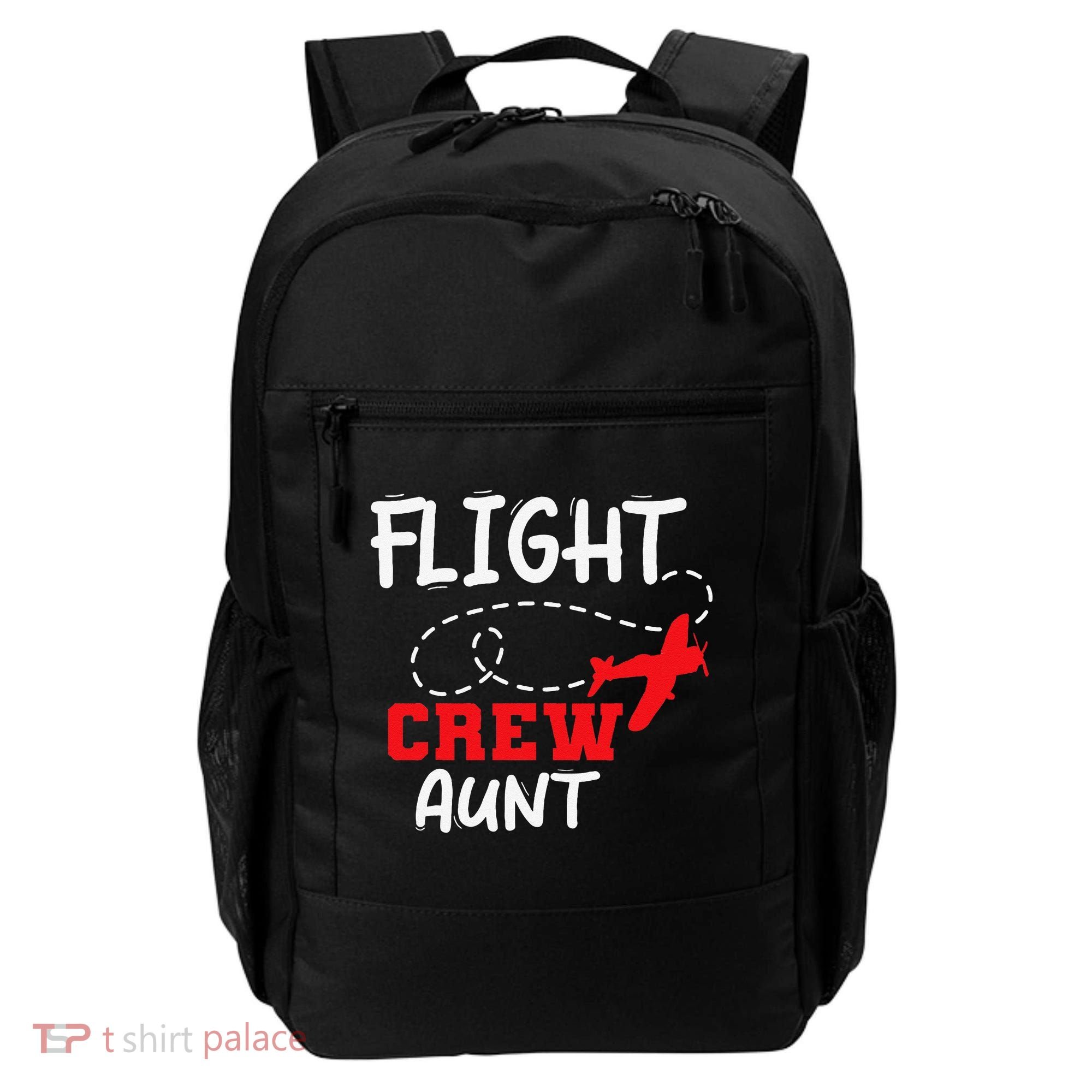 Flight Crew Birthday Aunt Airplane Matching Family Backpack