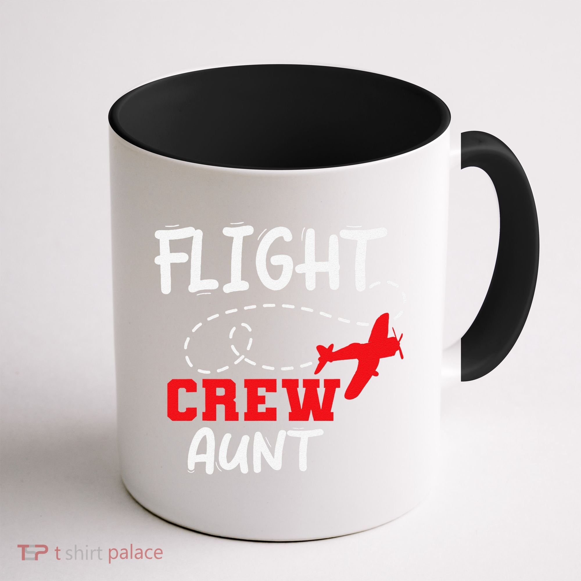 Flight Crew Birthday Aunt Airplane Matching Family Coffee Mug