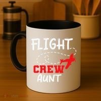 Flight Crew Birthday Aunt Airplane Matching Family Coffee Mug thumb 4