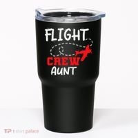 Flight Crew Birthday Aunt Airplane Matching Family Tumbler thumb 0