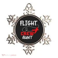 Flight Crew Birthday Aunt Airplane Matching Family Ornament thumb 0