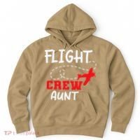 Flight Crew Birthday Aunt Airplane Matching Family Hoodie thumb 0
