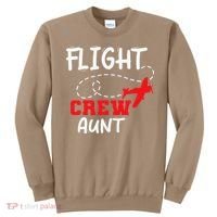Flight Crew Birthday Aunt Airplane Matching Family Sweatshirt thumb 0
