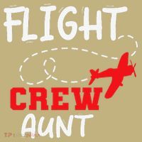 Flight Crew Birthday Aunt Airplane Matching Family Sweatshirt thumb 2