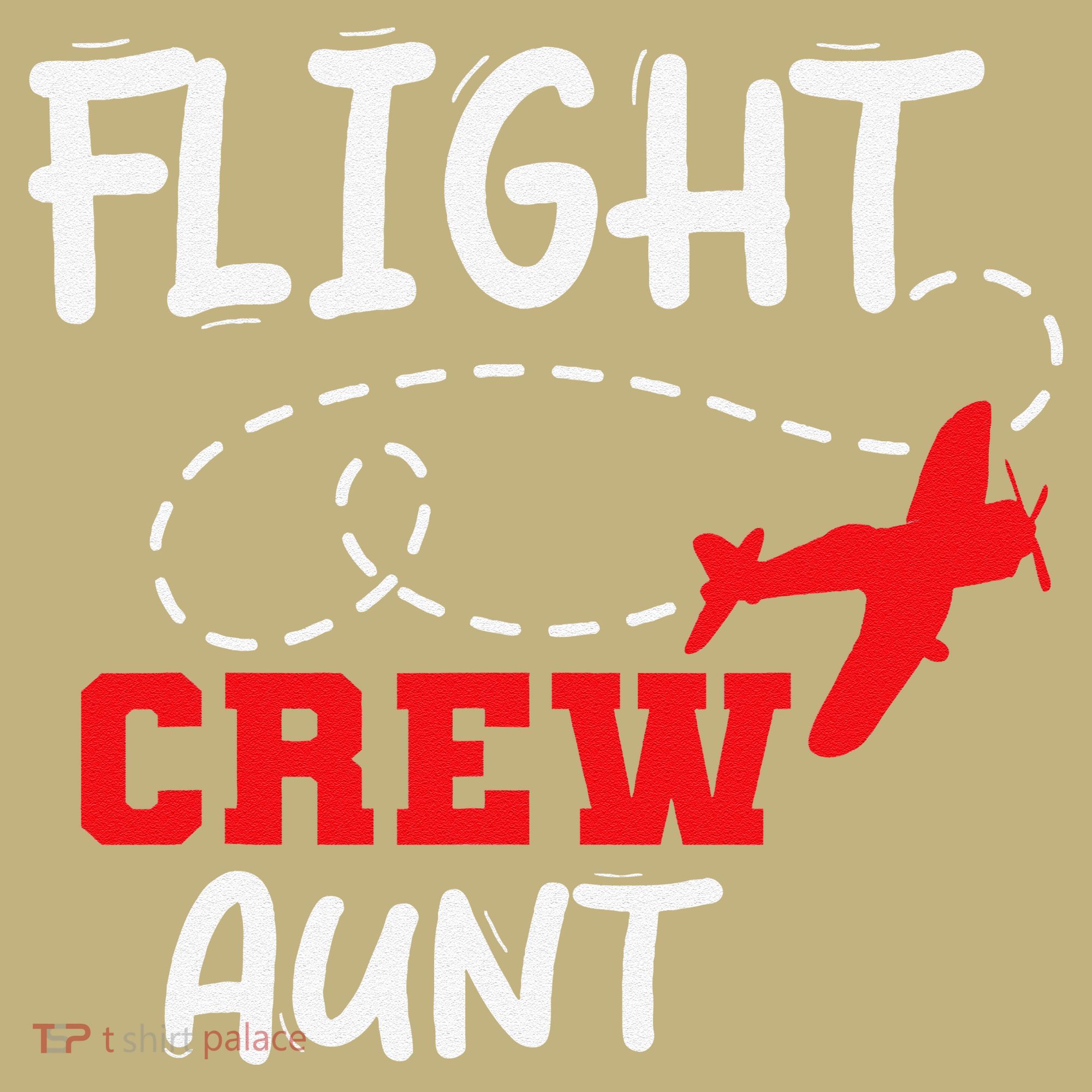 Flight Crew Birthday Aunt Airplane Matching Family Kids T-Shirt