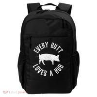 Funny Chef Bbq Grilling Smoking Every But Loves A Rub Gift Cute Gift Backpack thumb 0