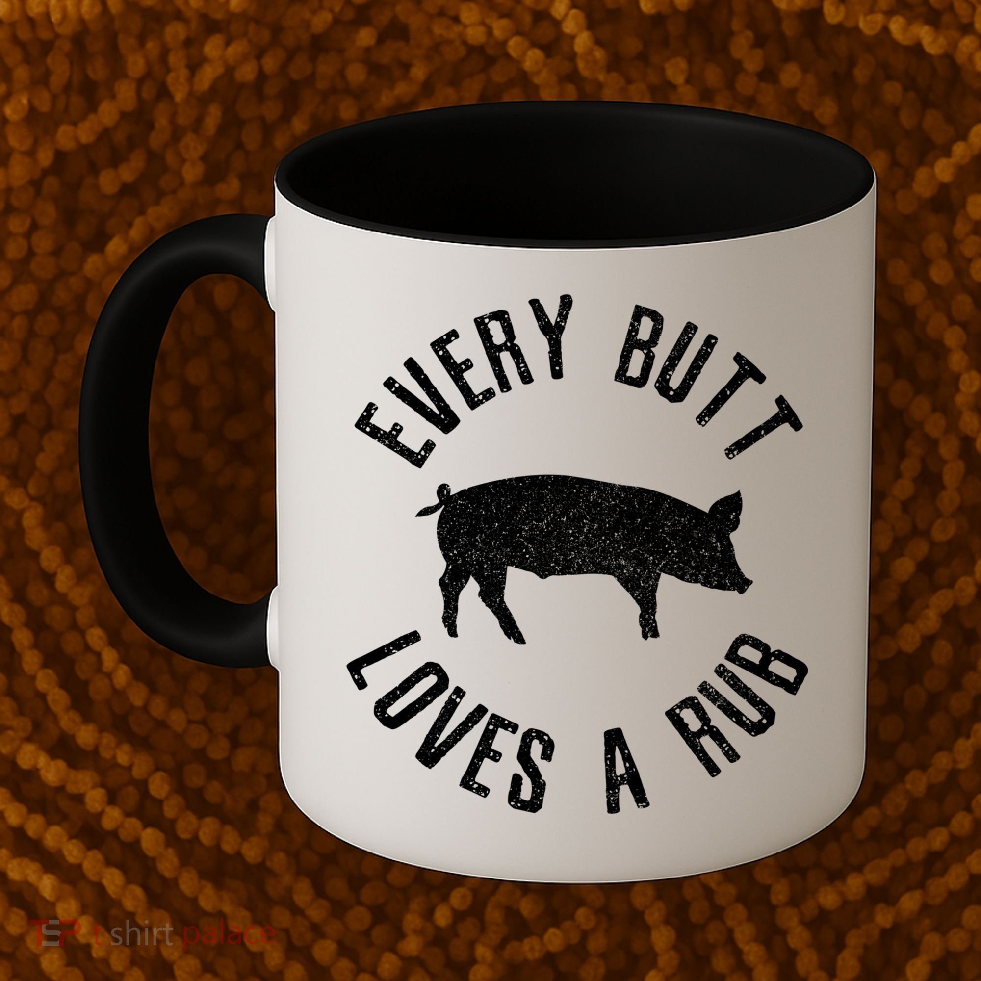 Funny Chef Bbq Grilling Smoking Every But Loves A Rub Gift Cute Gift Coffee Mug