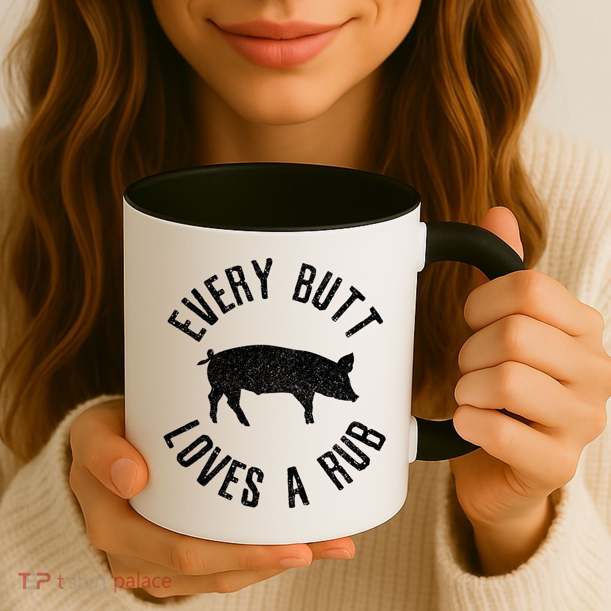 Funny Chef Bbq Grilling Smoking Every But Loves A Rub Gift Cute Gift Coffee Mug