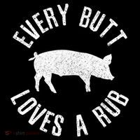 Funny Chef Bbq Grilling Smoking Every But Loves A Rub Gift Cute Gift Women's Hoodie thumb 2