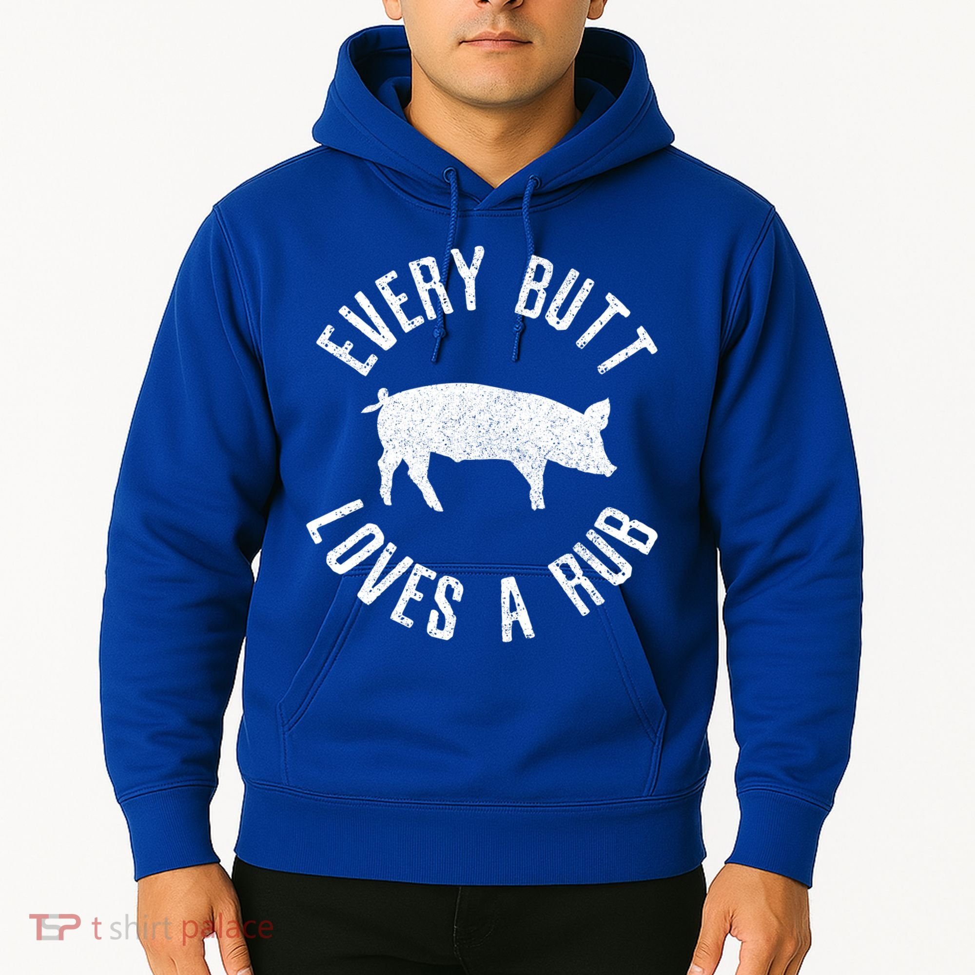 Funny Chef Bbq Grilling Smoking Every But Loves A Rub Gift Cute Gift Hoodie