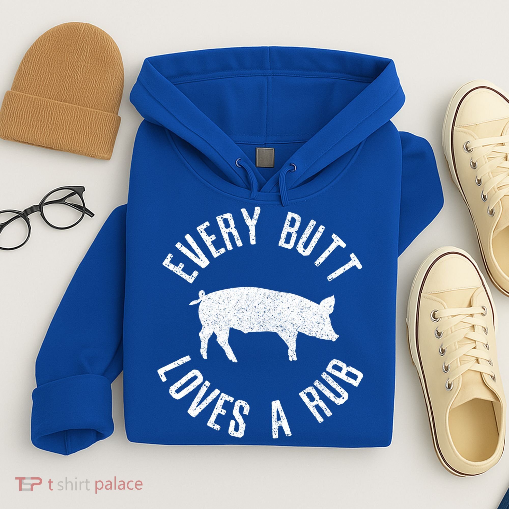 Funny Chef Bbq Grilling Smoking Every But Loves A Rub Gift Cute Gift Hoodie