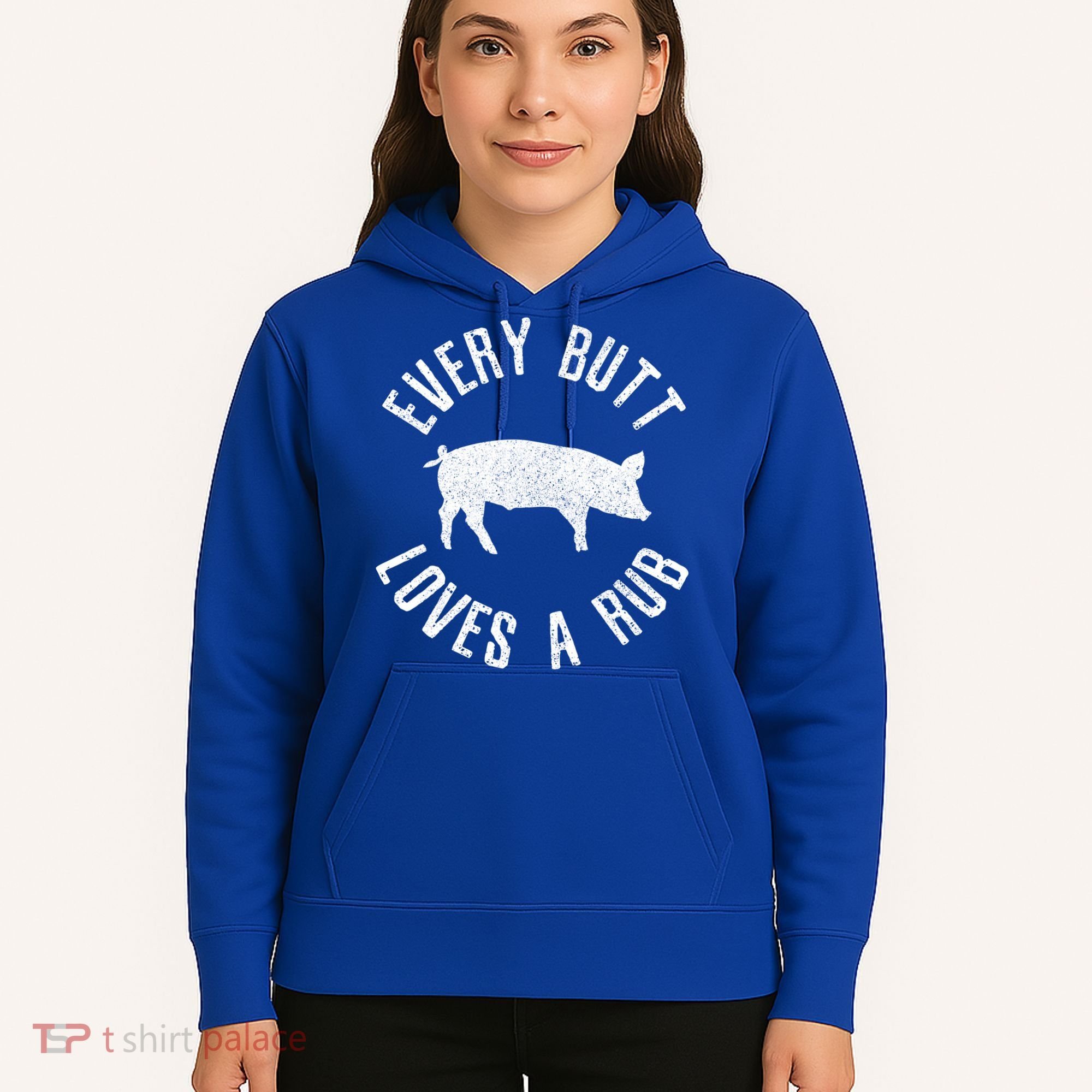 Funny Chef Bbq Grilling Smoking Every But Loves A Rub Gift Cute Gift Hoodie
