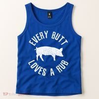Funny Chef Bbq Grilling Smoking Every But Loves A Rub Gift Cute Gift Tank Top thumb 2