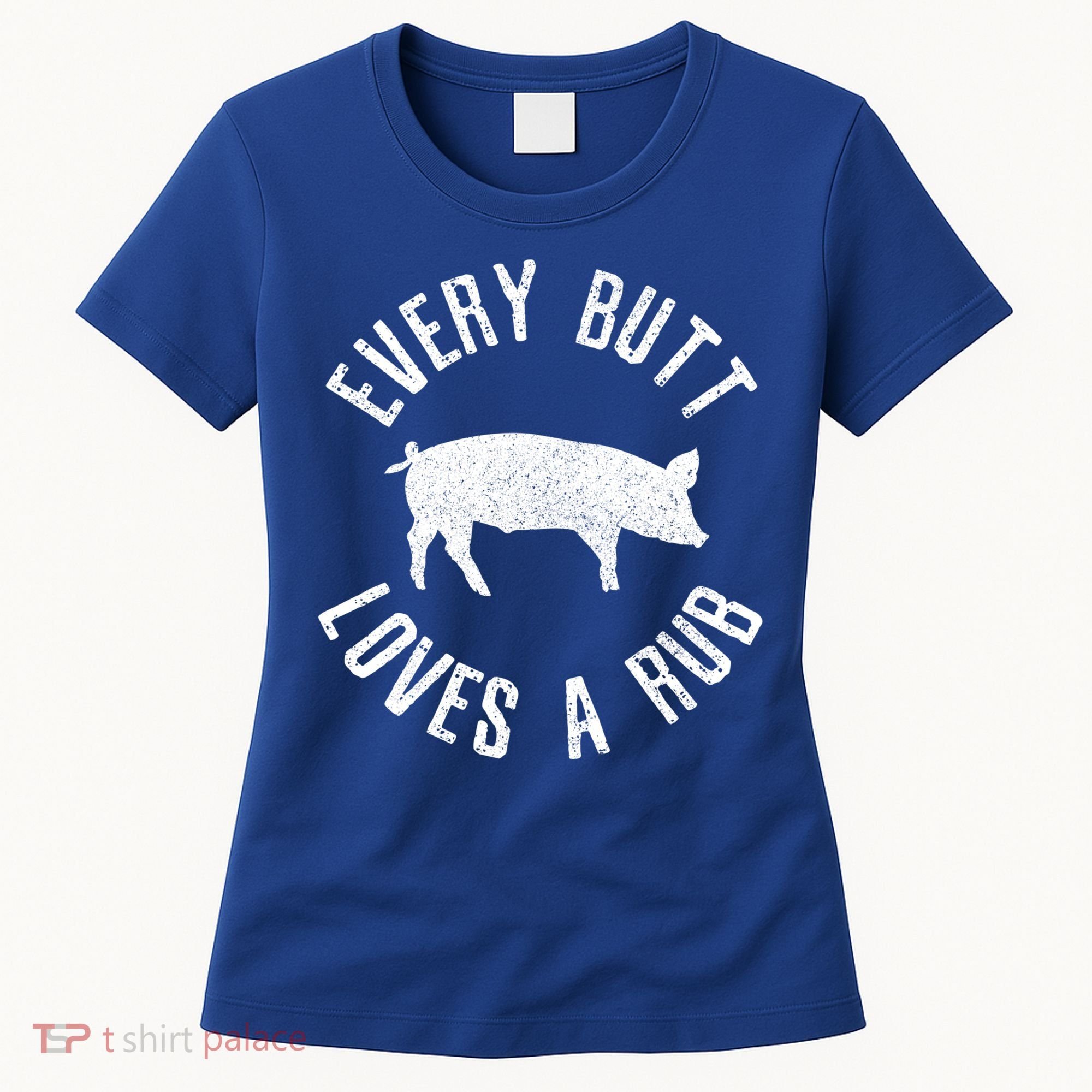 Funny Chef Bbq Grilling Smoking Every But Loves A Rub Gift Cute Gift Women's T-Shirt