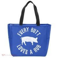 Funny Chef Bbq Grilling Smoking Every But Loves A Rub Gift Cute Gift Tote Bag thumb 0