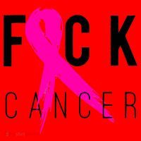 Fuck Cancer Breast Cancer Awareness Retro Distressed Santa Hat thumb 1