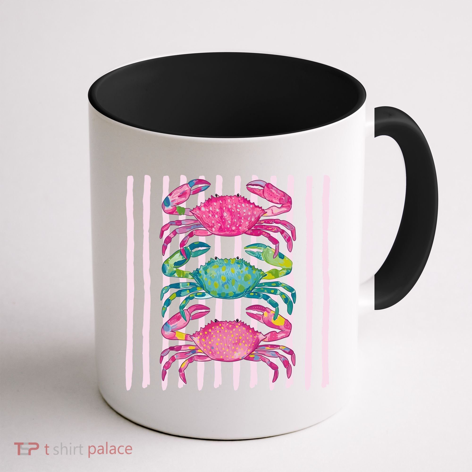 Funny Crab Beach Vibes Nautical Summer Vacation Gift Coffee Mug