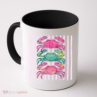 Funny Crab Beach Vibes Nautical Summer Vacation Gift Coffee Mug thumb 0