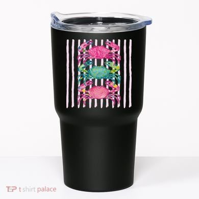 Funny Crab Beach Vibes Nautical Summer Vacation Gift Tumbler