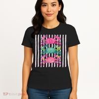 Funny Crab Beach Vibes Nautical Summer Vacation Gift Women's T-Shirt thumb 4