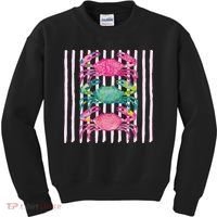 Funny Crab Beach Vibes Nautical Summer Vacation Gift Kids Sweatshirt thumb 0