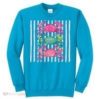 Funny Crab Beach Vibes Nautical Summer Vacation Gift Sweatshirt thumb 0