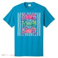 Funny Crab Beach Vibes Nautical Summer Vacation Gift T-Shirt thumb 0