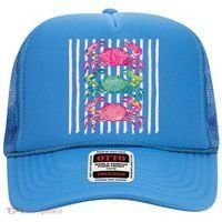 Funny Crab Beach Vibes Nautical Summer Vacation Gift Hat thumb 0