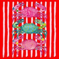 Funny Crab Beach Vibes Nautical Summer Vacation Gift Santa Hat thumb 1