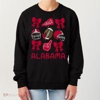 Football Coquette Bow Alabama Women's Sweatshirt thumb 0