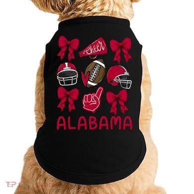 Football Coquette Bow Alabama Doggie Tank