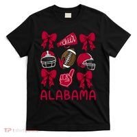 Football Coquette Bow Alabama T-Shirt thumb 0