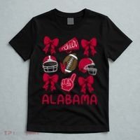 Football Coquette Bow Alabama T-Shirt thumb 5