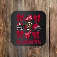 Football Coquette Bow Alabama Coaster thumb 0